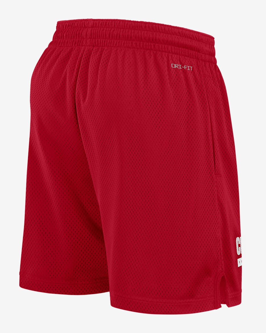 Nike dri fit shorts red online